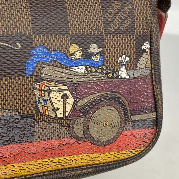 LOUIS VUITTON Brown Damier Pochette Pouch - Picture 9 of 11